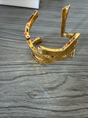 Saint Laurent Cassandre Cuff Bracelet